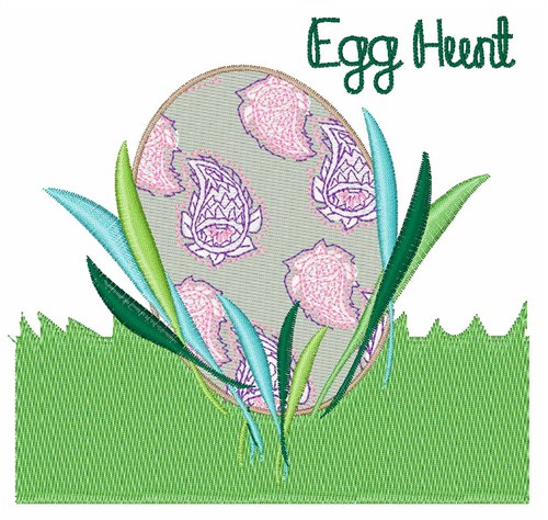 Egg Hunt Machine Embroidery Design