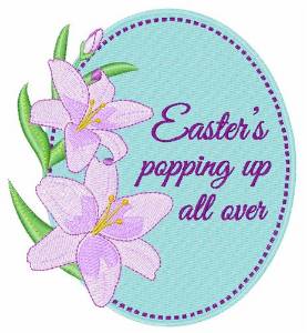 Picture of Easters Popping Up Machine Embroidery Design