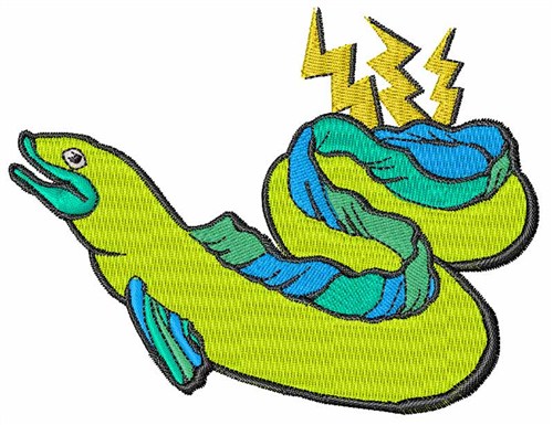 Electric Eel Machine Embroidery Design