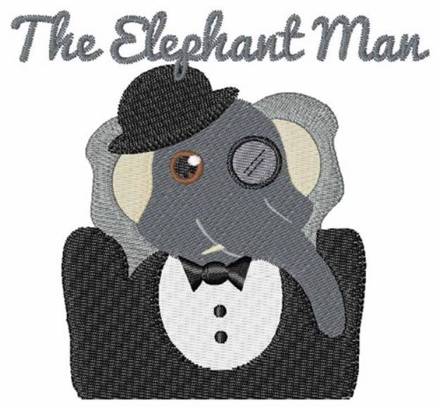 Picture of Elephant Man Machine Embroidery Design