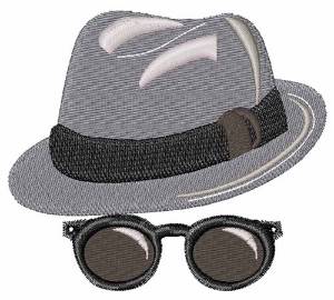 Picture of Hat & Shades Machine Embroidery Design