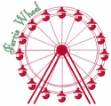 Picture of Ferris Wheel Ride Machine Embroidery Design