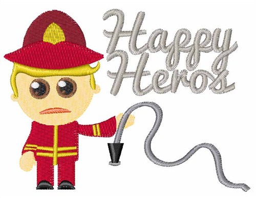 Happy Heros Machine Embroidery Design