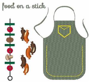 Picture of Food On A Stick Machine Embroidery Design