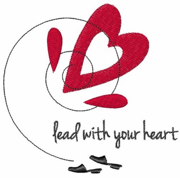 Picture of Lead With Heart Machine Embroidery Design