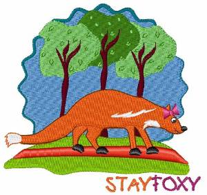 Picture of Stay Foxy Machine Embroidery Design