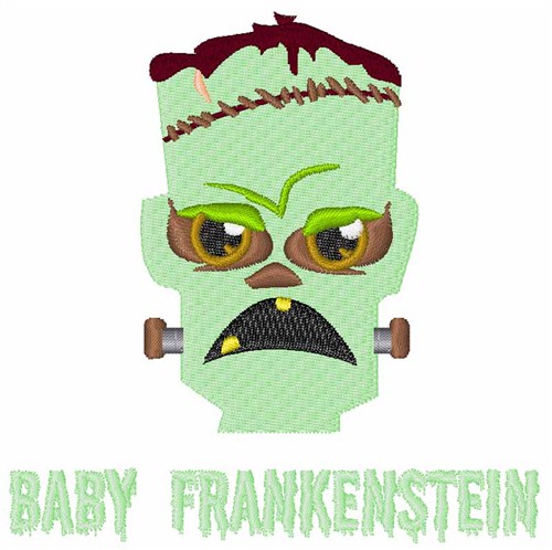 Baby Frankenstein Machine Embroidery Design