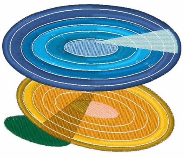 Picture of Colorful Disks Machine Embroidery Design