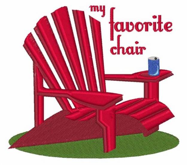 Picture of Favorite Chair Machine Embroidery Design