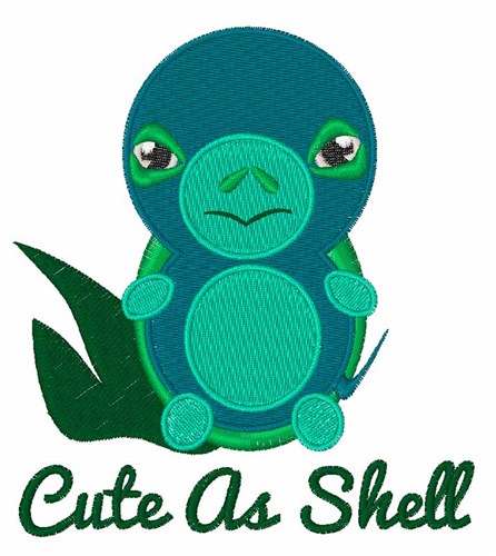 Cute As Shell Machine Embroidery Design