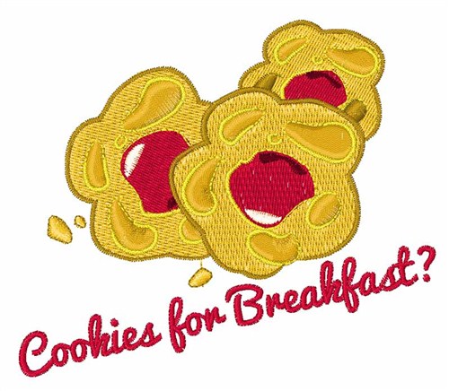 Breakfast Cookies Machine Embroidery Design