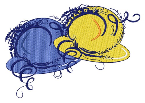 Fancy Hats Machine Embroidery Design