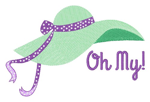 Oh My Hat Machine Embroidery Design