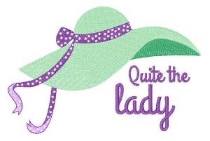 Picture of Quite The Lady Machine Embroidery Design