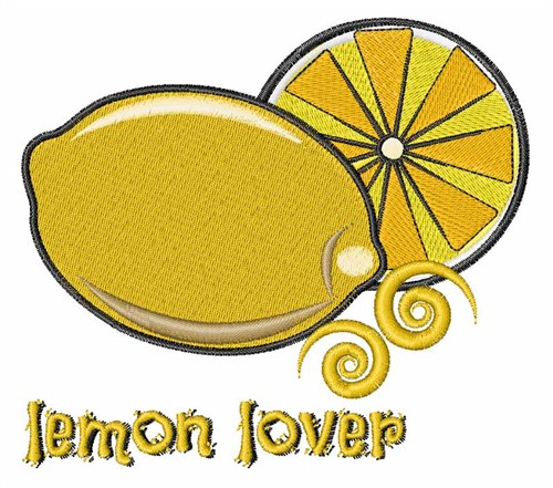 Lemon Lover Machine Embroidery Design