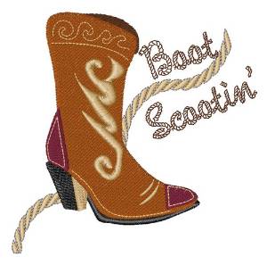 Picture of Boot Scootin Machine Embroidery Design