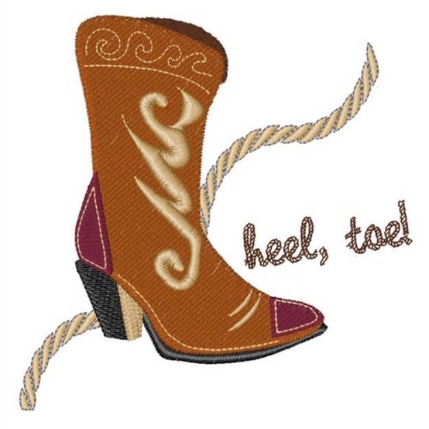 Picture of Heel, Toe Machine Embroidery Design