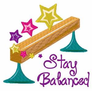Picture of Stay Balanced Machine Embroidery Design