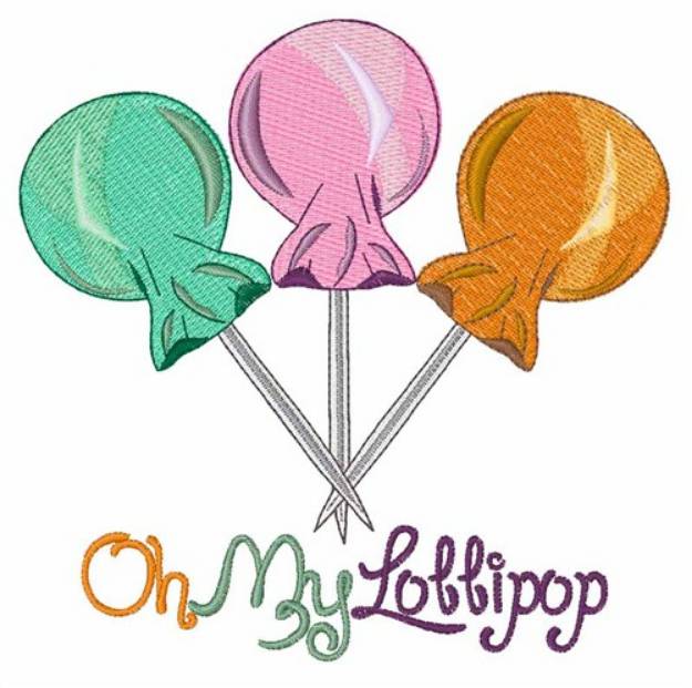 Picture of Oh My Lollipop Machine Embroidery Design