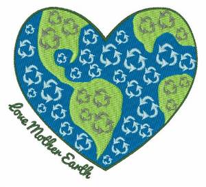 Picture of Love Mother Earth Machine Embroidery Design