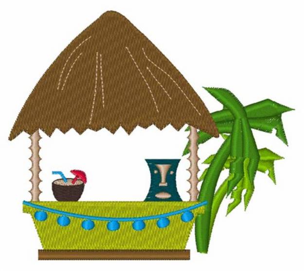 Picture of Tropical Bar Machine Embroidery Design