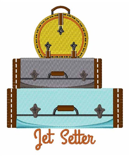 Jet Setter Machine Embroidery Design