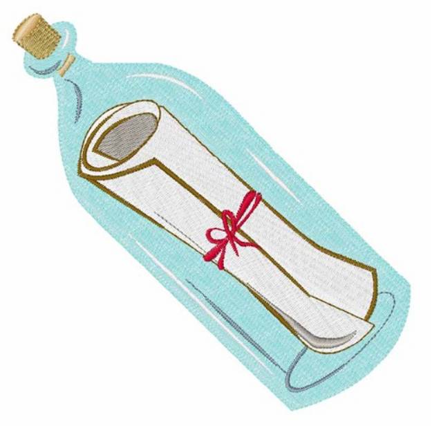 Picture of Message In Bottle Machine Embroidery Design