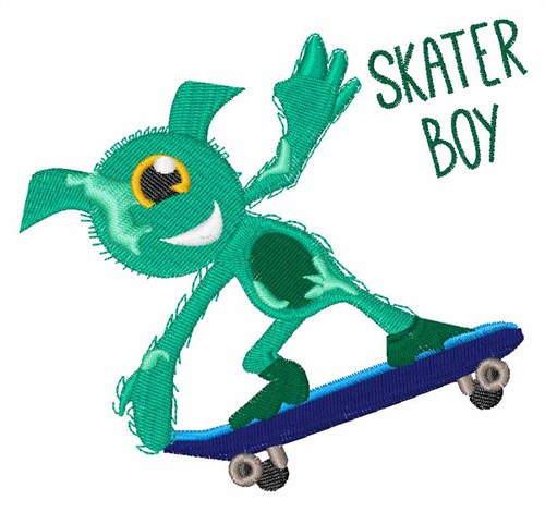 Skater Boy Machine Embroidery Design
