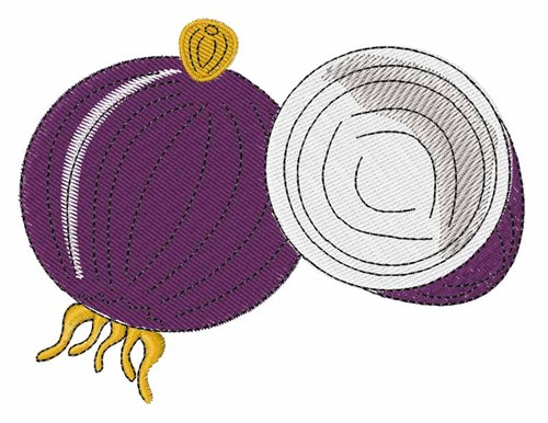 Purple Onion Machine Embroidery Design