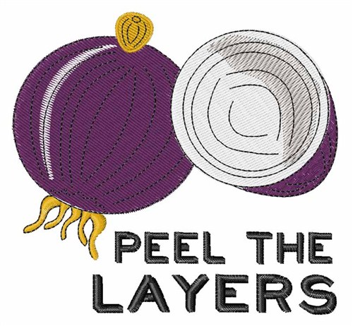 Onion Layers Machine Embroidery Design
