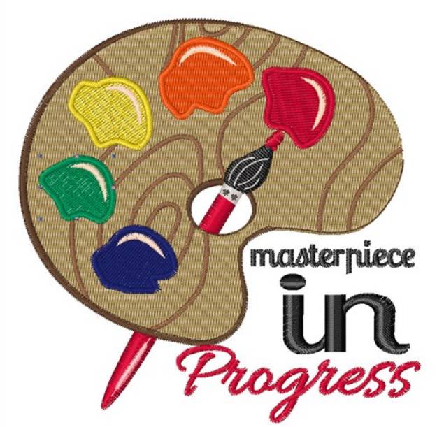 Picture of Masterpiece In Progress Machine Embroidery Design