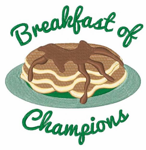 Picture of Breakfast Of Champs Machine Embroidery Design