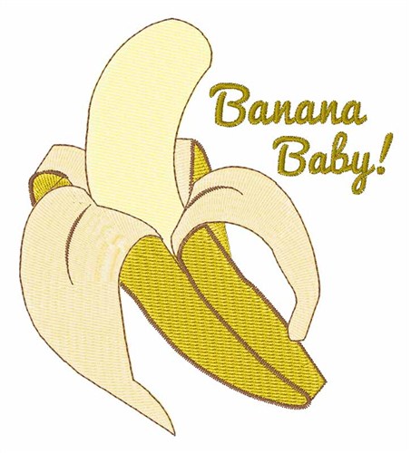 Banana Baby Machine Embroidery Design