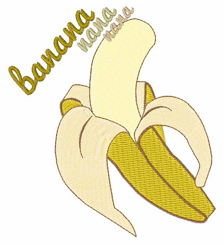 Banana Nana Machine Embroidery Design
