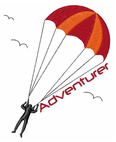 Parachute Adventurer Machine Embroidery Design