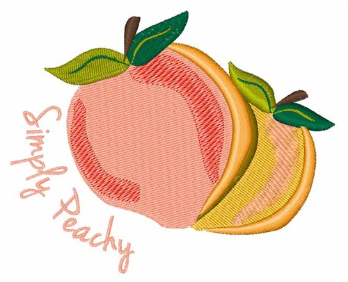 Simply Peachy Machine Embroidery Design