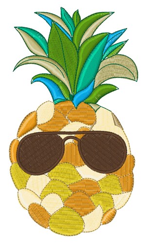 Sunny Pineapple Machine Embroidery Design