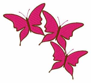 Picture of Pink Butterflies Machine Embroidery Design