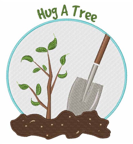 Hug A Tree Machine Embroidery Design