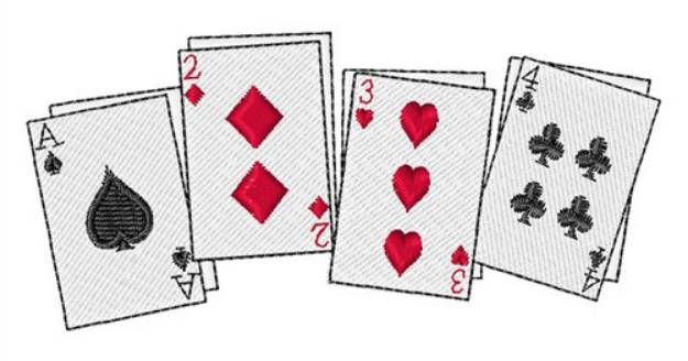 Picture of Deck Of Cards Machine Embroidery Design