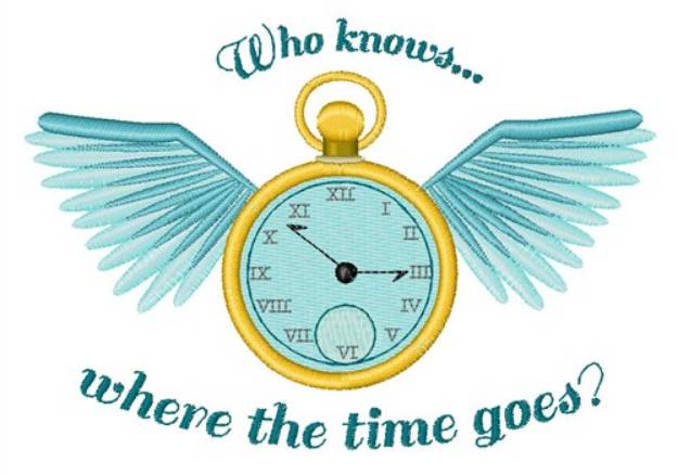 Picture of Where Time Goes Machine Embroidery Design