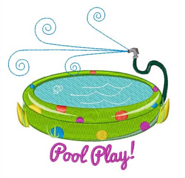 Picture of Pool Play Machine Embroidery Design