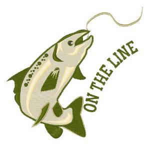 Picture of On The Line Machine Embroidery Design