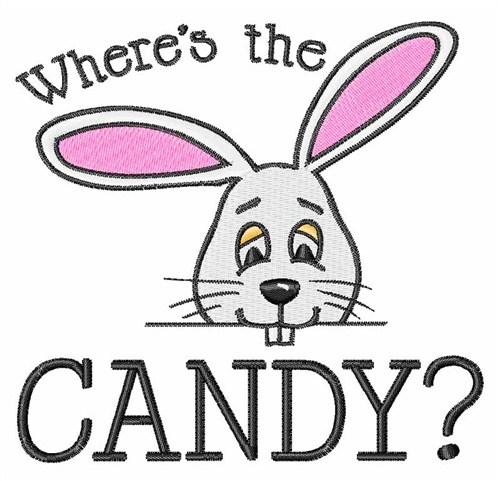 Wheres The Candy Machine Embroidery Design