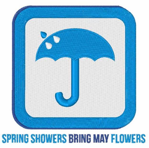 Picture of Spring Showers Machine Embroidery Design
