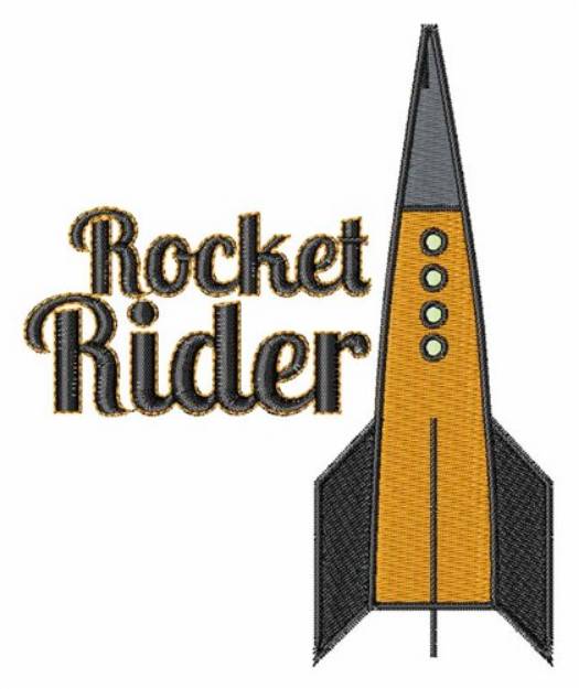 Picture of Rocket Rider Machine Embroidery Design