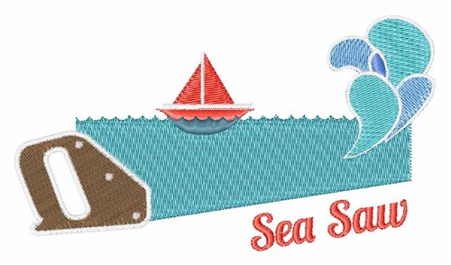 Sea Saw Machine Embroidery Design