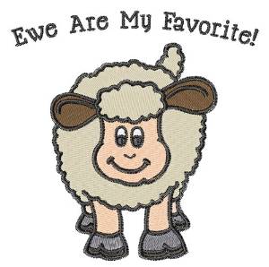 Picture of Ewe Are My Favorite Machine Embroidery Design