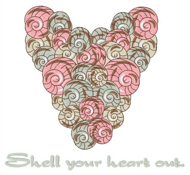 Picture of Shell Your Heart Machine Embroidery Design