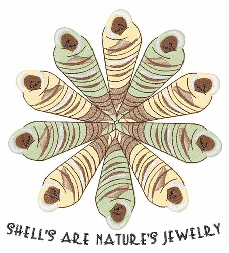 Natures Jewelry Machine Embroidery Design
